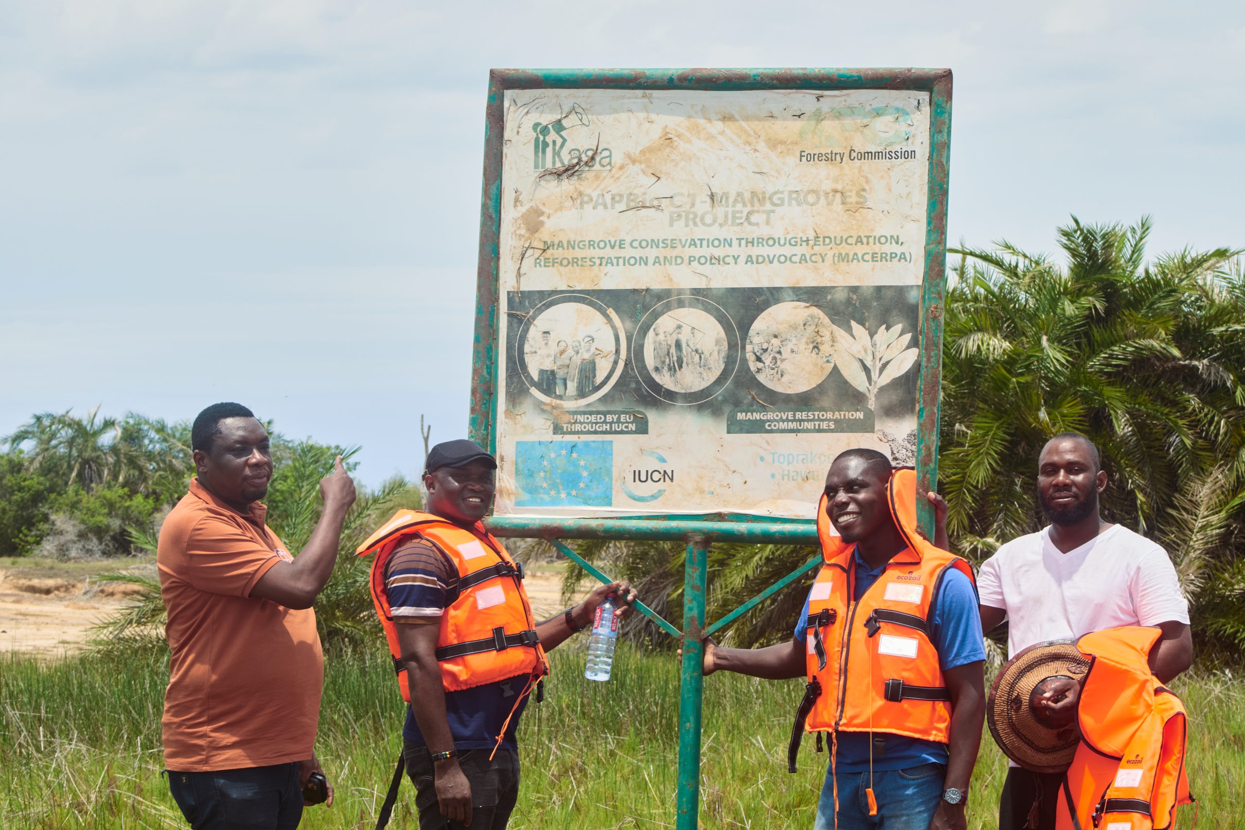 Kasa’s efforts in restoring mangrove forests to mitigate coastal erosion.